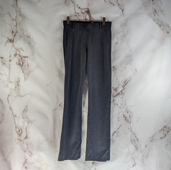 Betabrand Pant Womens XS X 30 Gray Mid Rise Straight Leg Heathered Reg - Picture 1 of 12